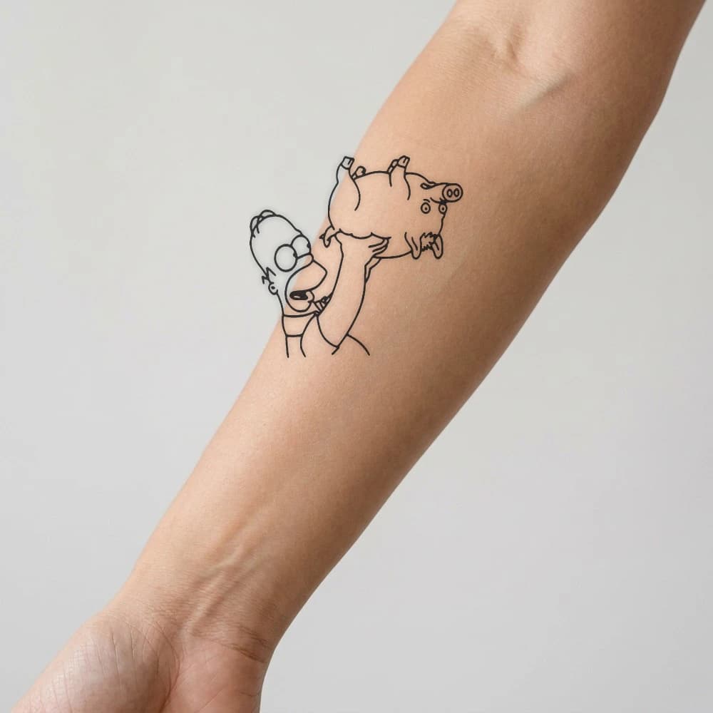 High-fidelity fresh tattoo application composite