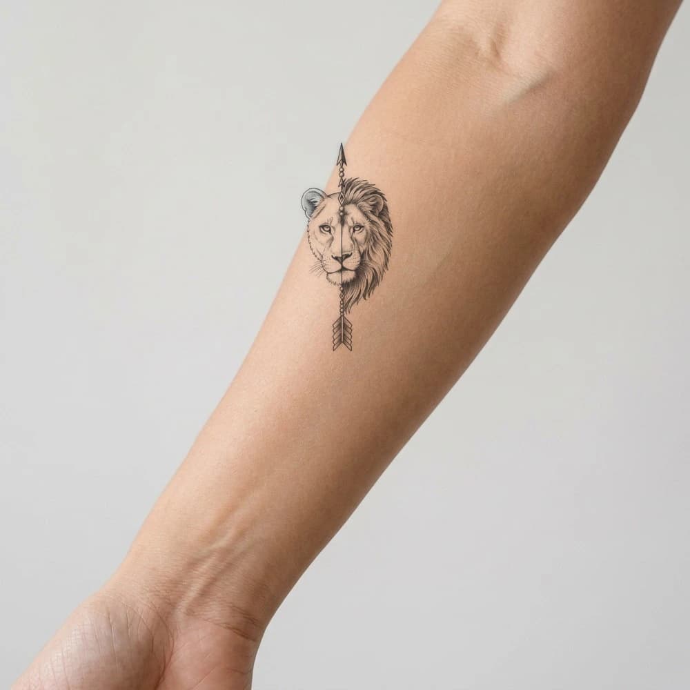 High-fidelity fresh tattoo application composite
