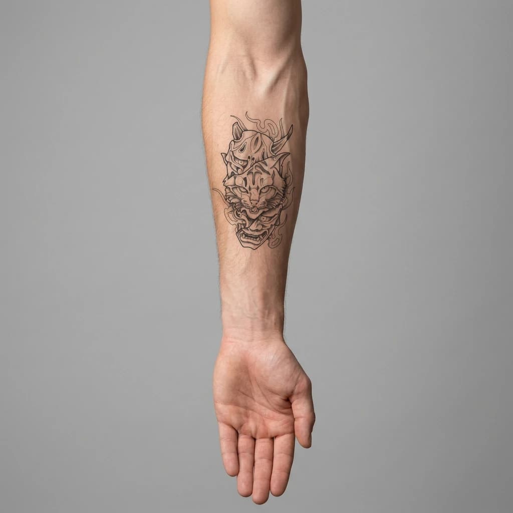 High-fidelity fresh tattoo application composite