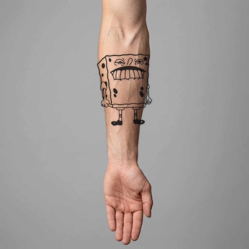 High-fidelity fresh tattoo application composite