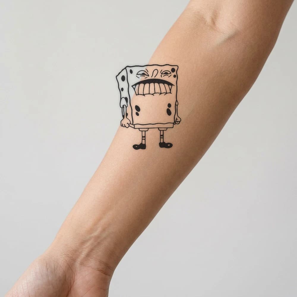 High-fidelity fresh tattoo application composite