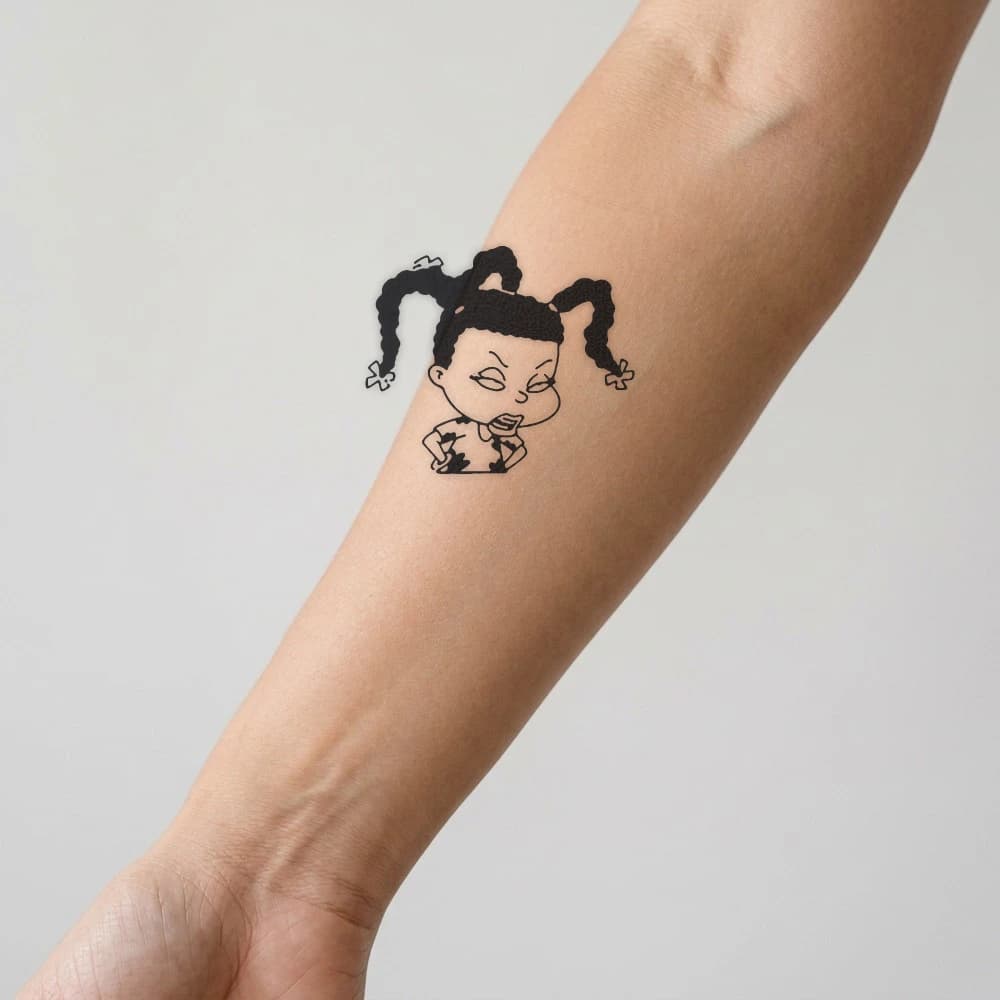 High-fidelity fresh tattoo application composite