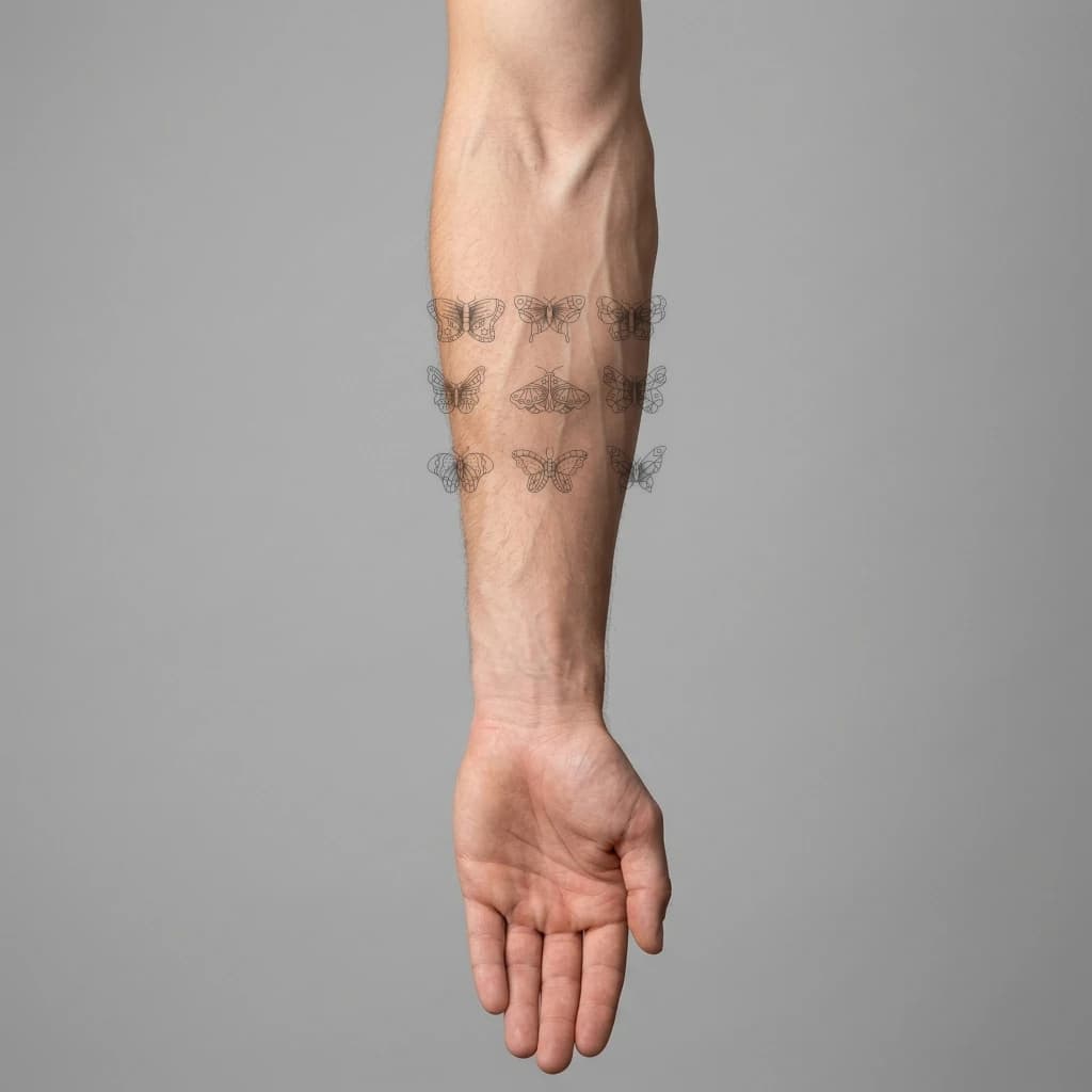 High-fidelity fresh tattoo application composite