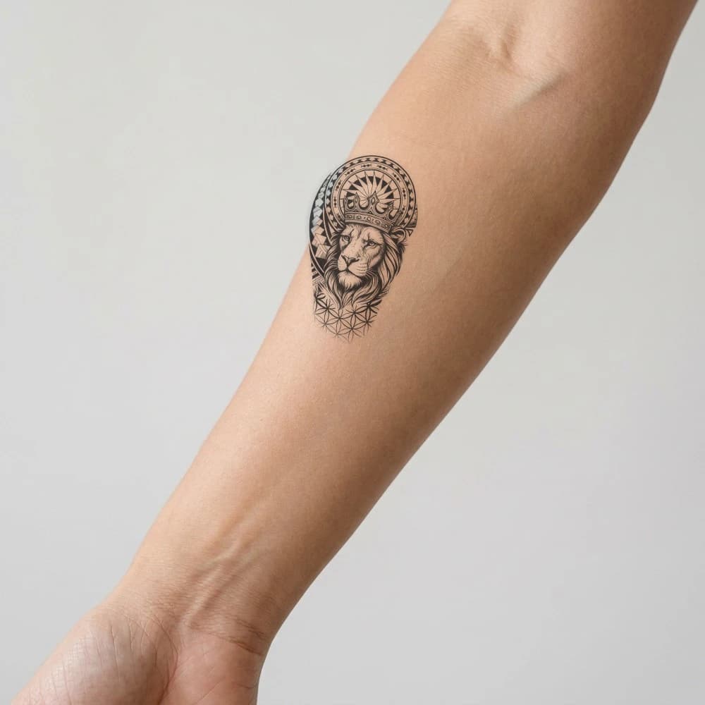 High-fidelity fresh tattoo application composite