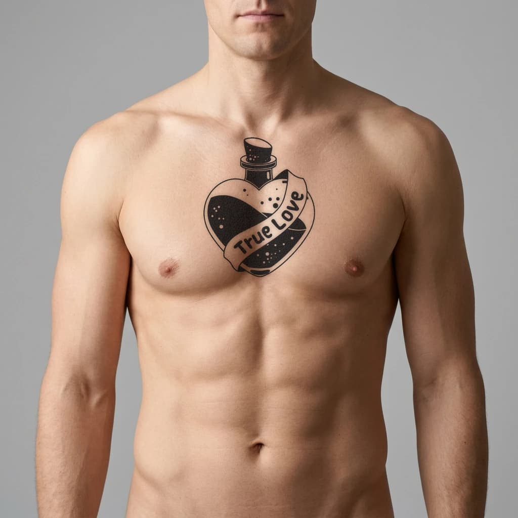 High-fidelity fresh tattoo application composite