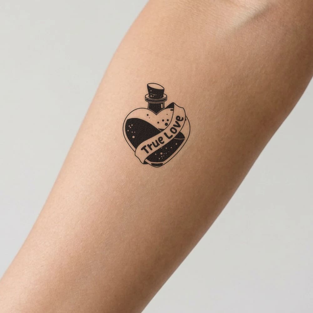 High-fidelity fresh tattoo application composite