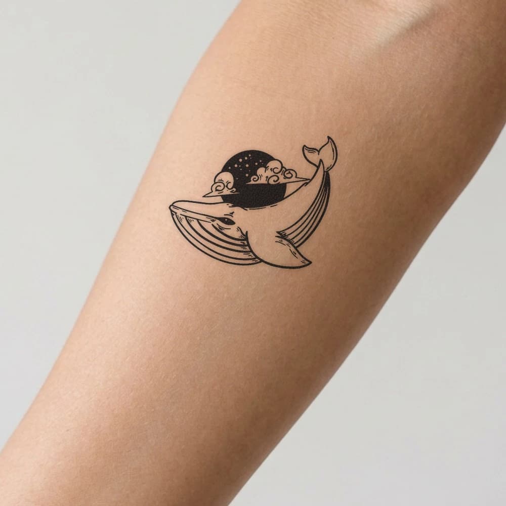 High-fidelity fresh tattoo application composite