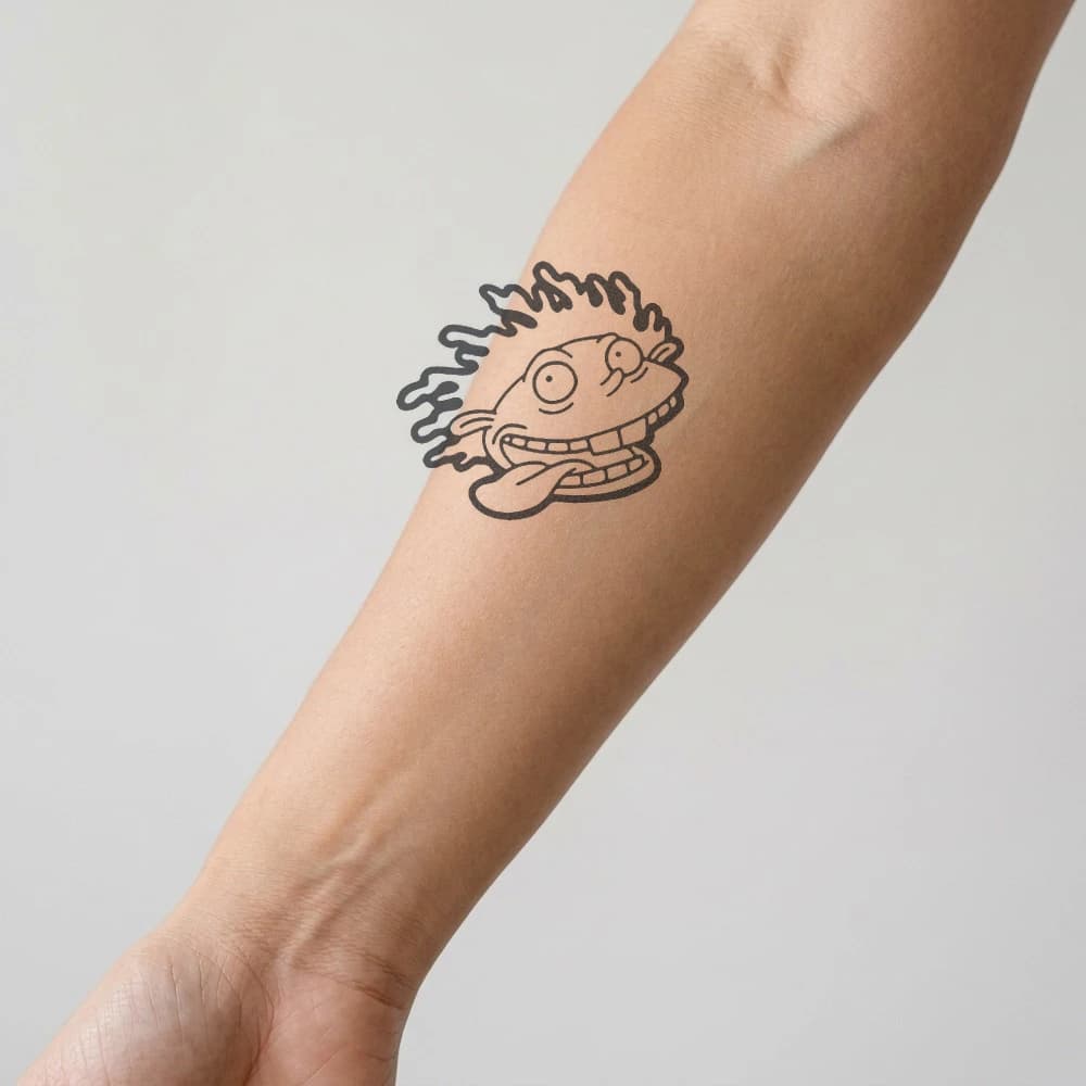 High-fidelity 5-year healed tattoo simulation composite