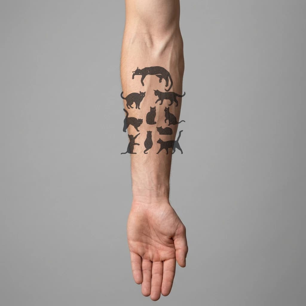 High-fidelity 5-year healed tattoo simulation composite