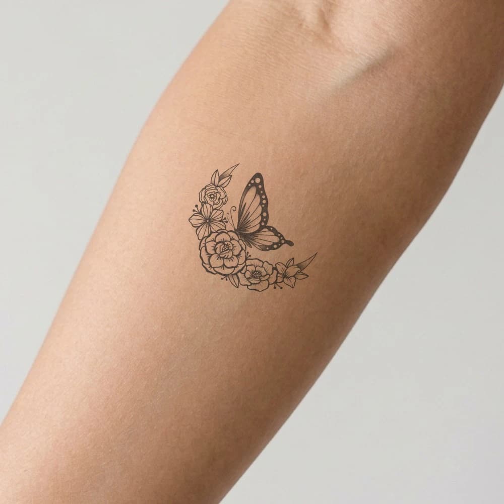 High-fidelity 5-year healed tattoo simulation composite