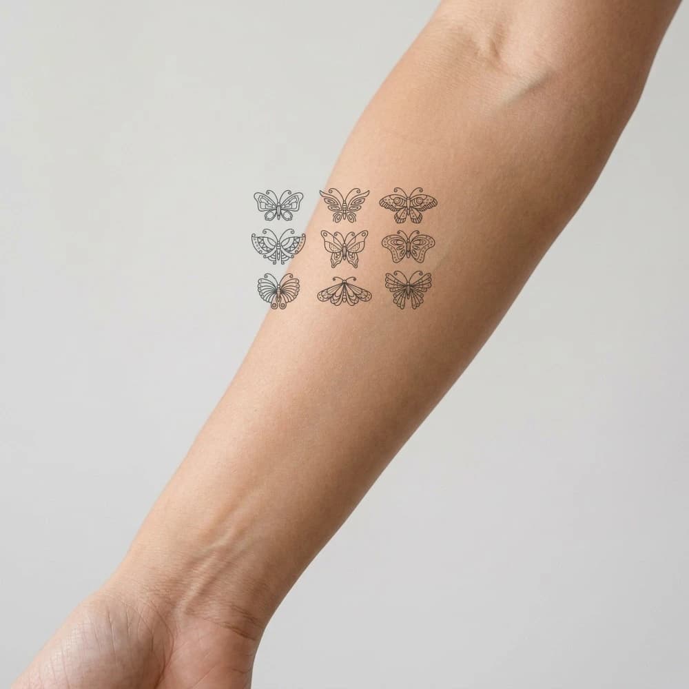 High-fidelity 5-year healed tattoo simulation composite