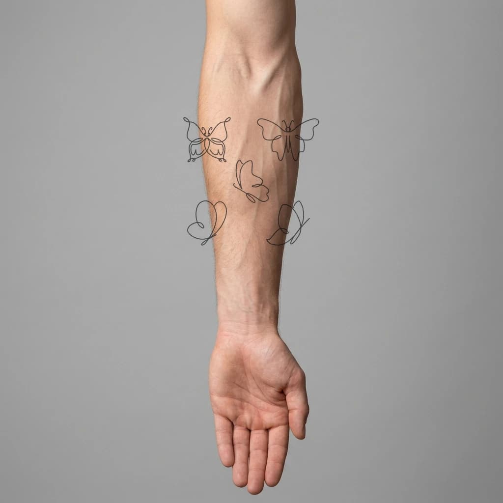 High-fidelity 5-year healed tattoo simulation composite