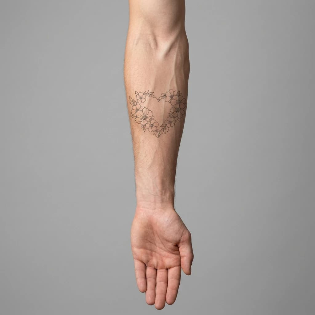 High-fidelity 5-year healed tattoo simulation composite