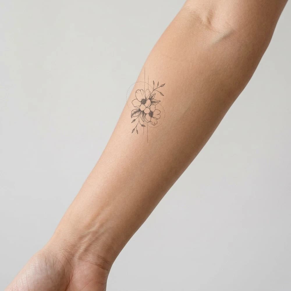 High-fidelity 5-year healed tattoo simulation composite
