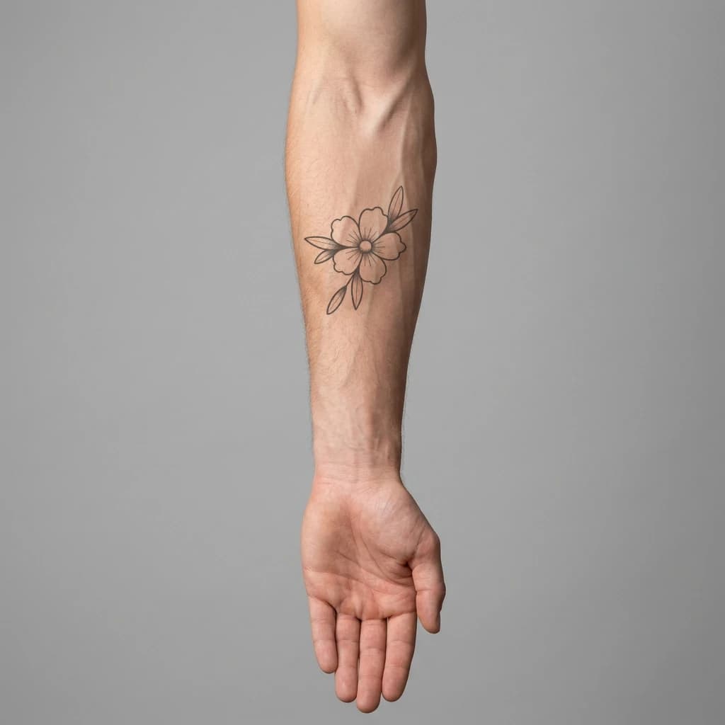 High-fidelity 5-year healed tattoo simulation composite