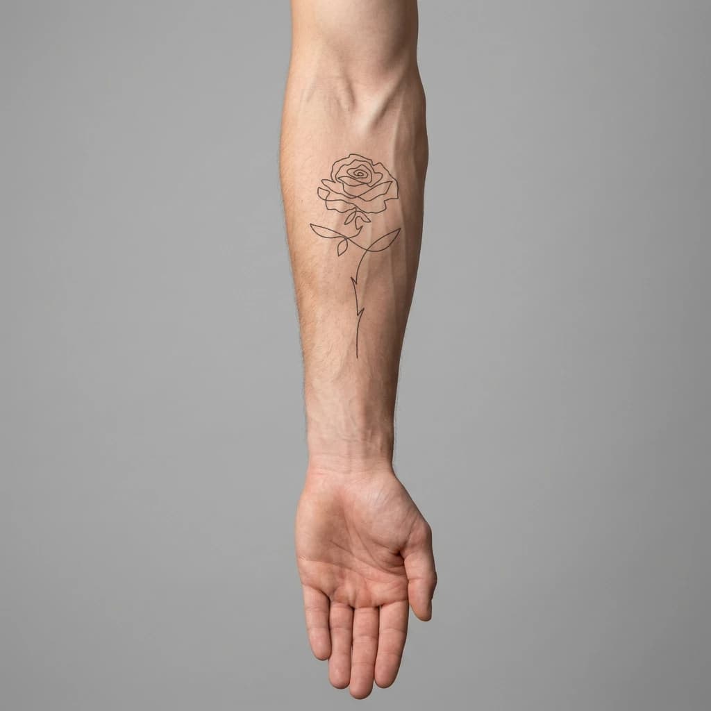 High-fidelity 5-year healed tattoo simulation composite