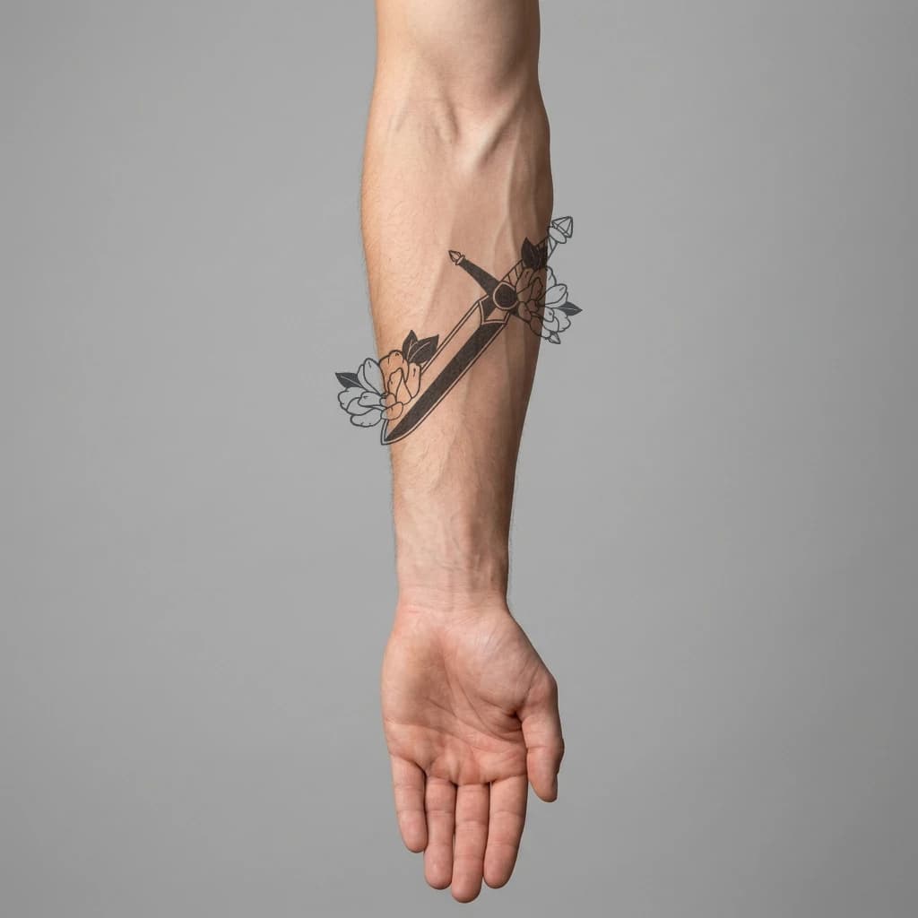 High-fidelity 5-year healed tattoo simulation composite