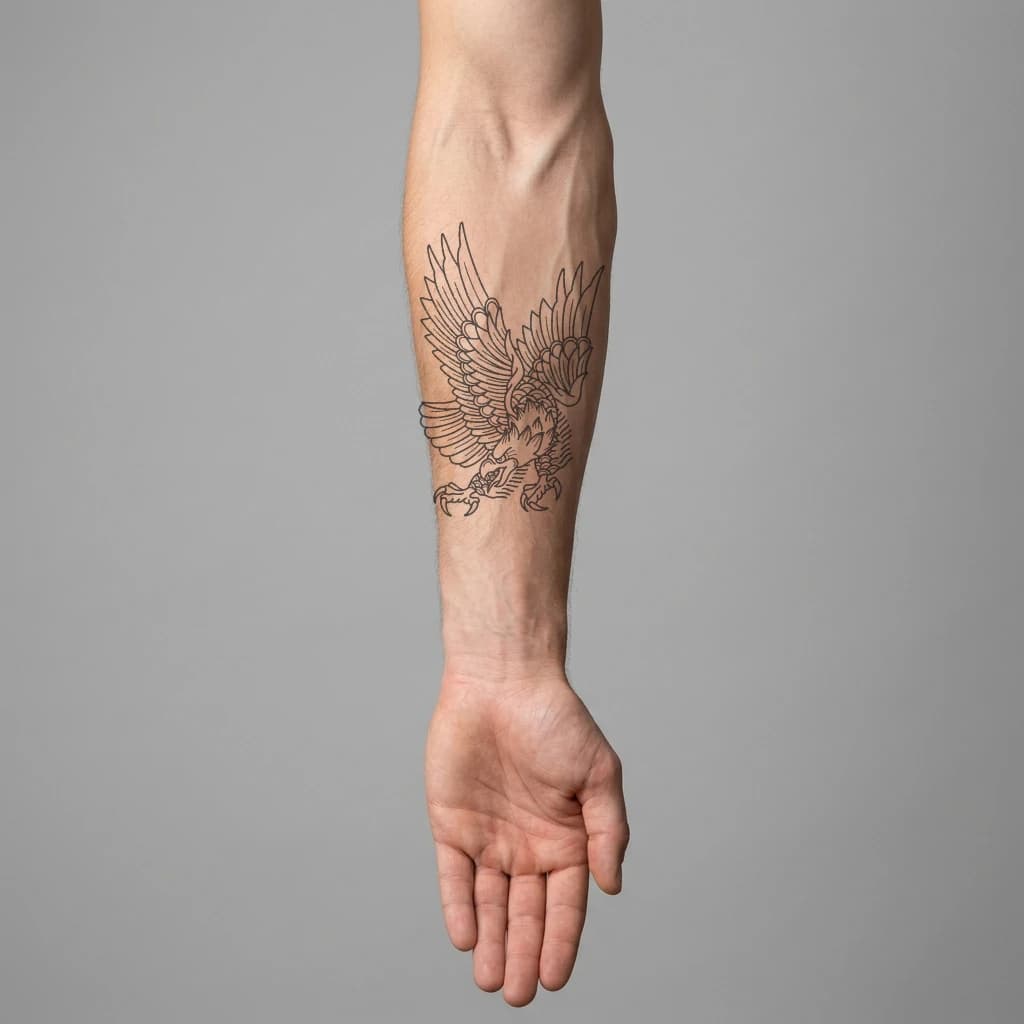 High-fidelity 5-year healed tattoo simulation composite