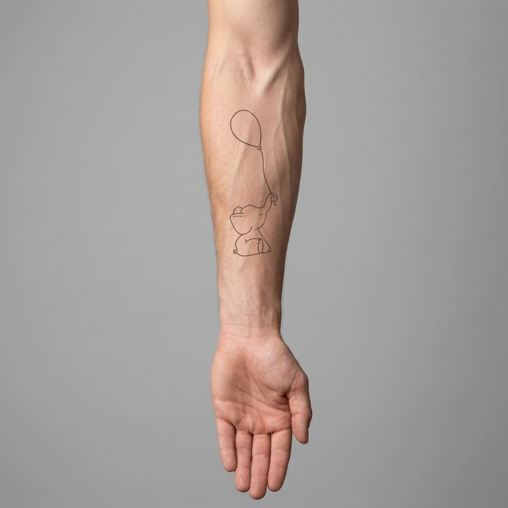 High-fidelity 5-year healed tattoo simulation composite