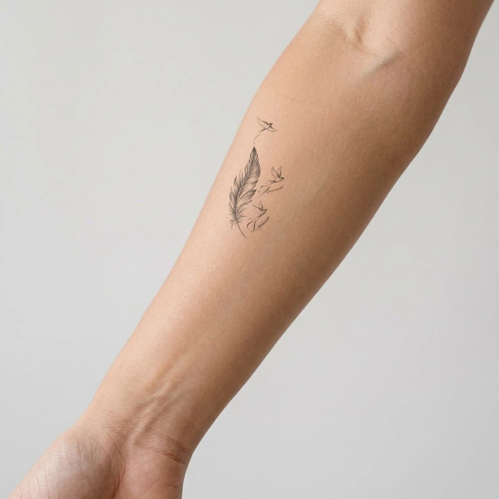 High-fidelity 5-year healed tattoo simulation composite