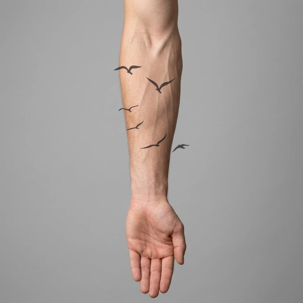High-fidelity 5-year healed tattoo simulation composite