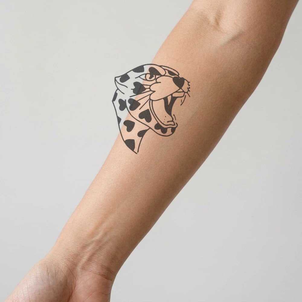 High-fidelity 5-year healed tattoo simulation composite