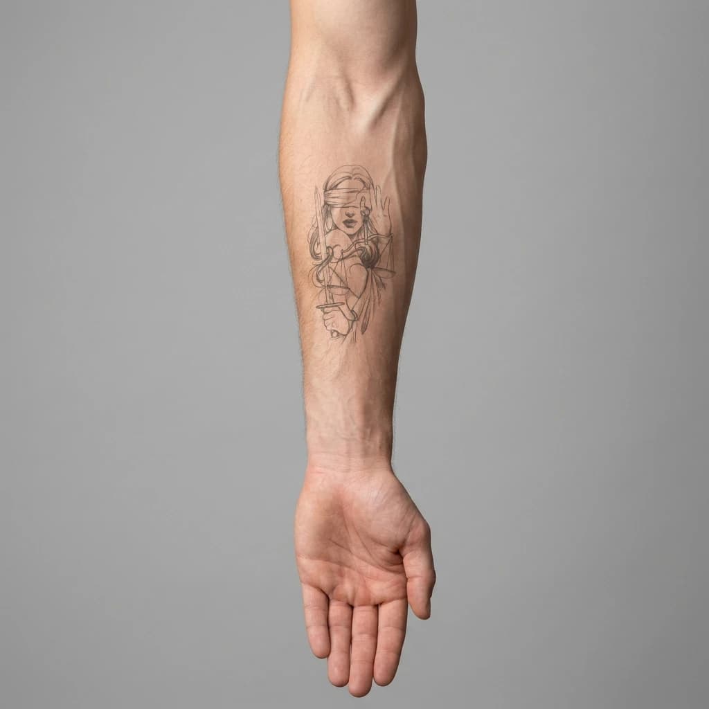 High-fidelity 5-year healed tattoo simulation composite