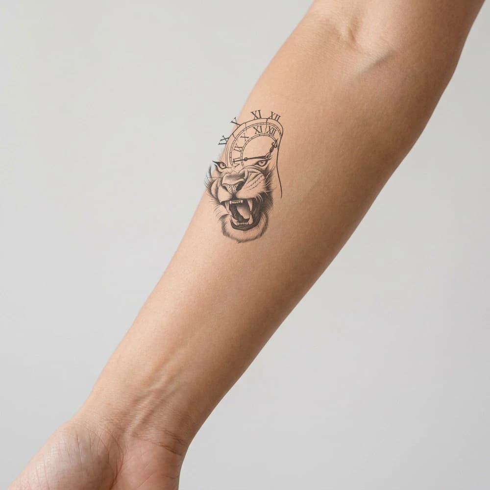 High-fidelity 5-year healed tattoo simulation composite