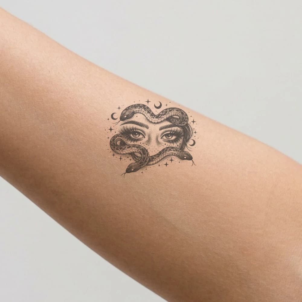 High-fidelity 5-year healed tattoo simulation composite