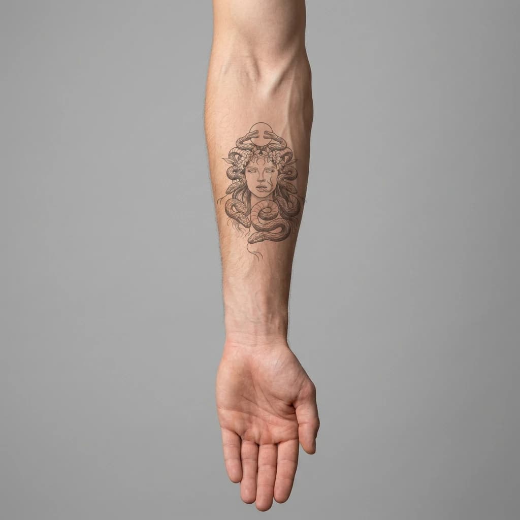 High-fidelity 5-year healed tattoo simulation composite