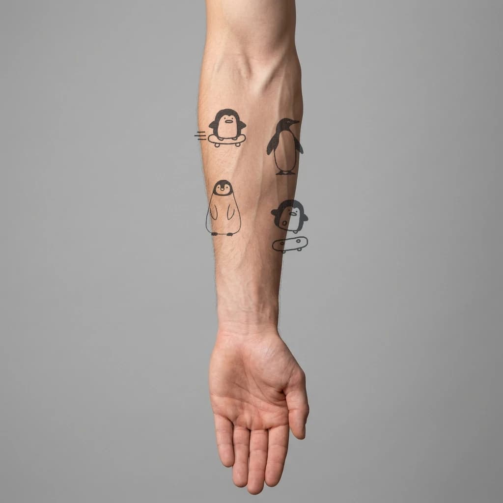 High-fidelity 5-year healed tattoo simulation composite