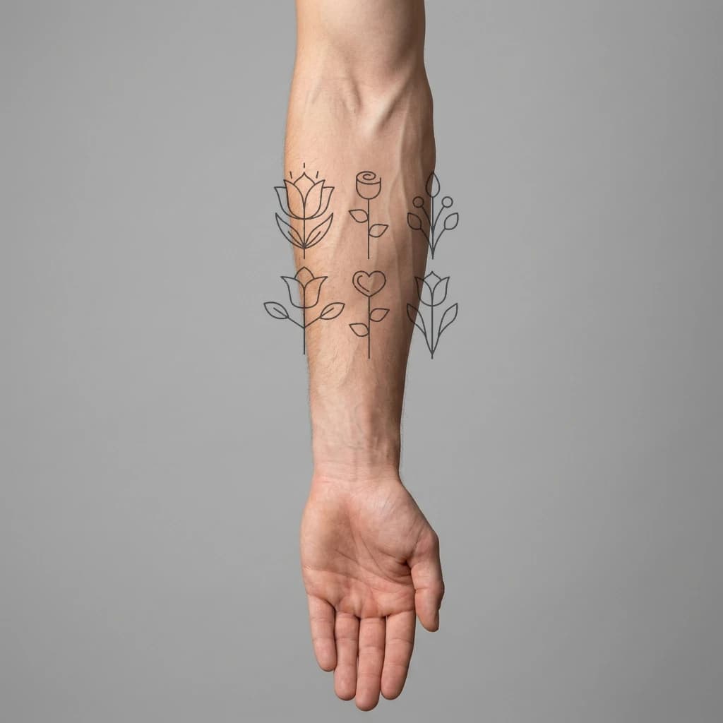 High-fidelity 5-year healed tattoo simulation composite