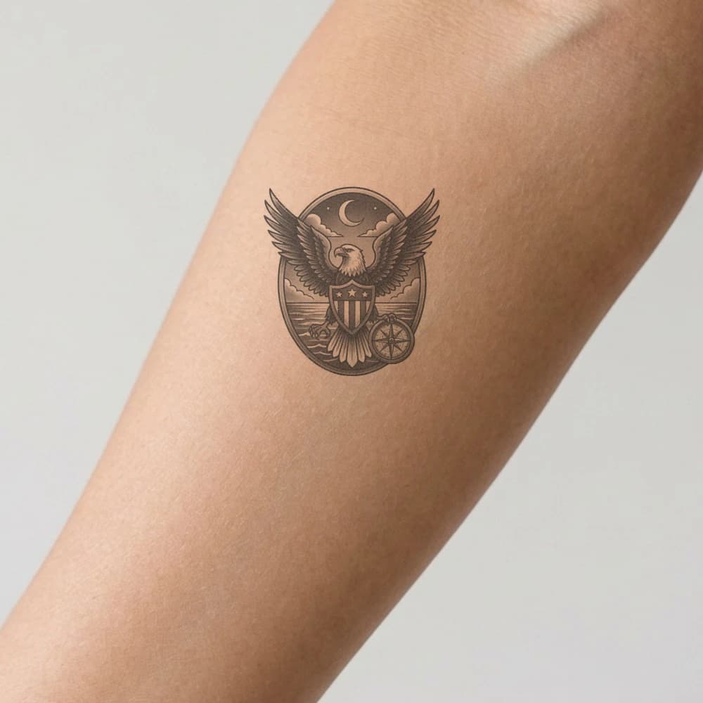 High-fidelity 5-year healed tattoo simulation composite