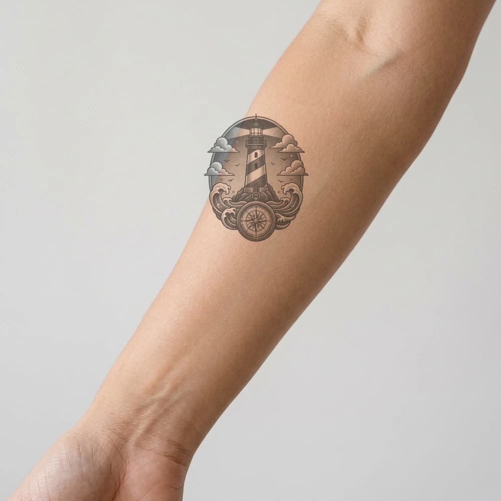 High-fidelity 5-year healed tattoo simulation composite