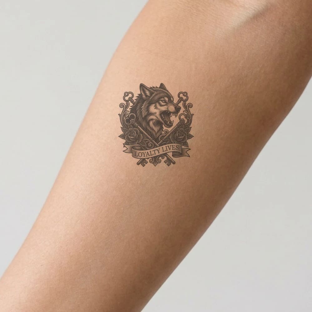 High-fidelity 5-year healed tattoo simulation composite