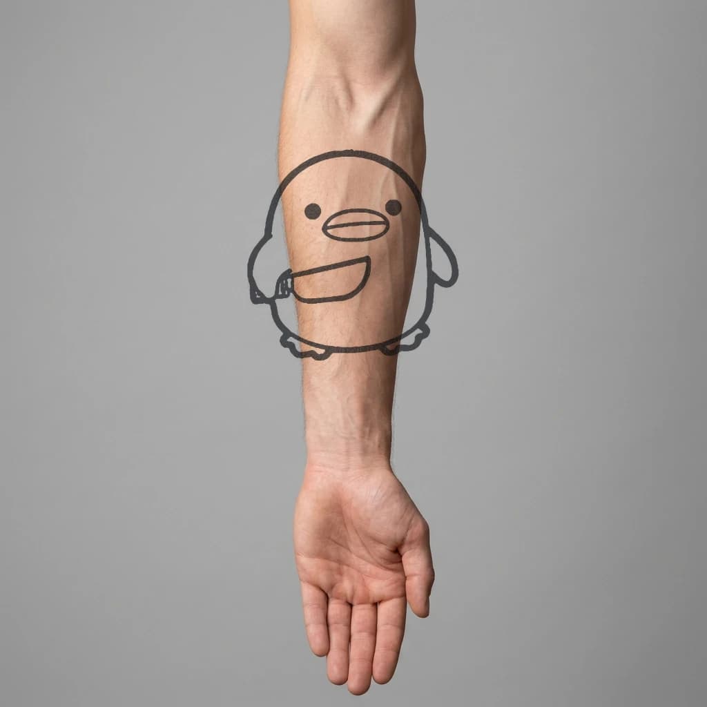 High-fidelity 5-year healed tattoo simulation composite