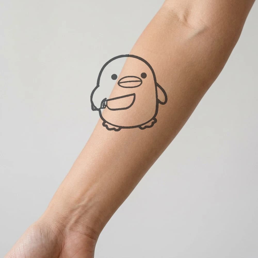 High-fidelity 5-year healed tattoo simulation composite
