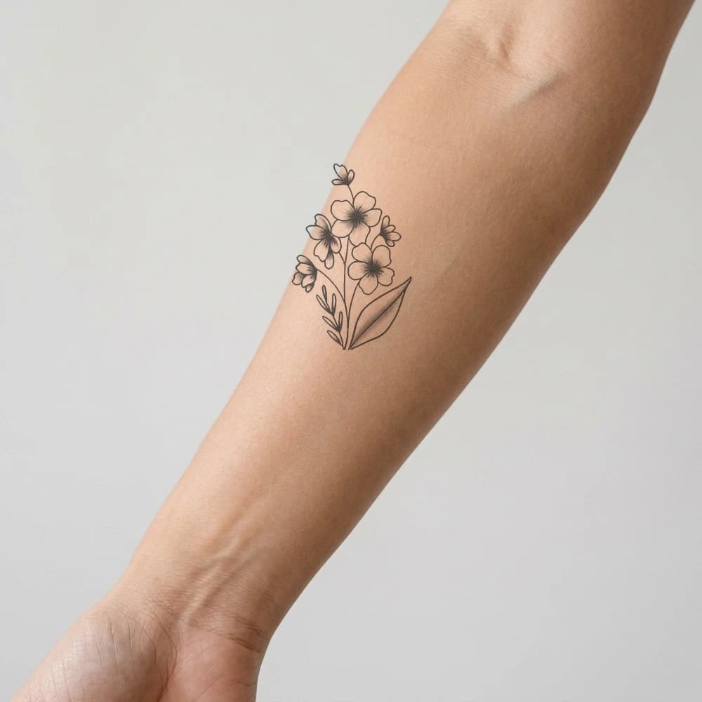 High-fidelity 5-year healed tattoo simulation composite