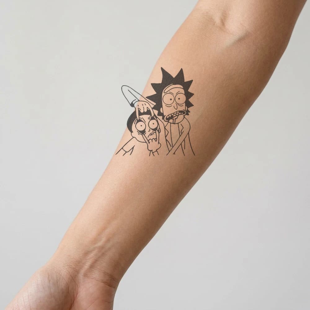 High-fidelity 5-year healed tattoo simulation composite