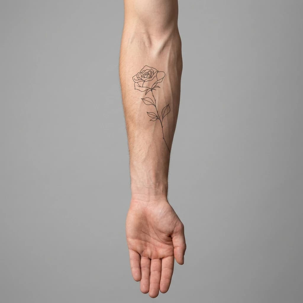 High-fidelity 5-year healed tattoo simulation composite