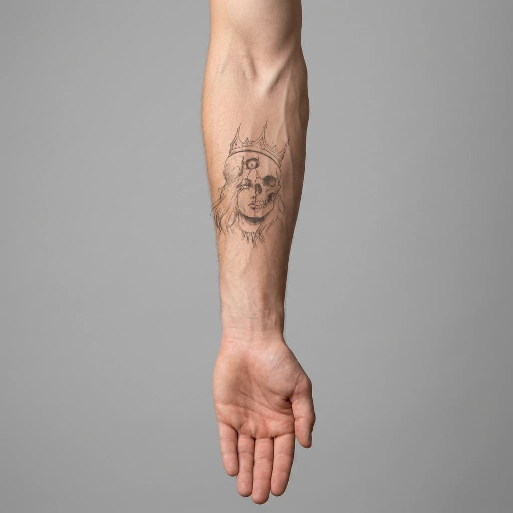 High-fidelity 5-year healed tattoo simulation composite