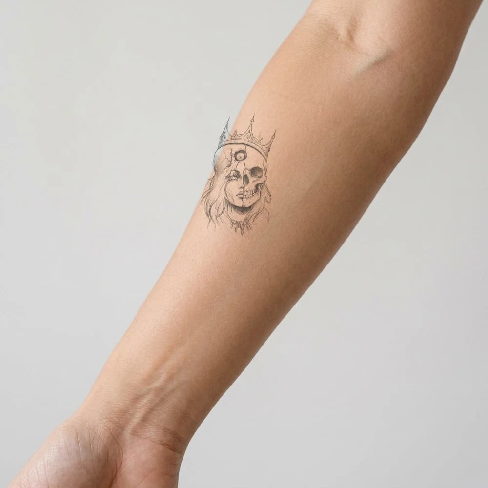 High-fidelity 5-year healed tattoo simulation composite
