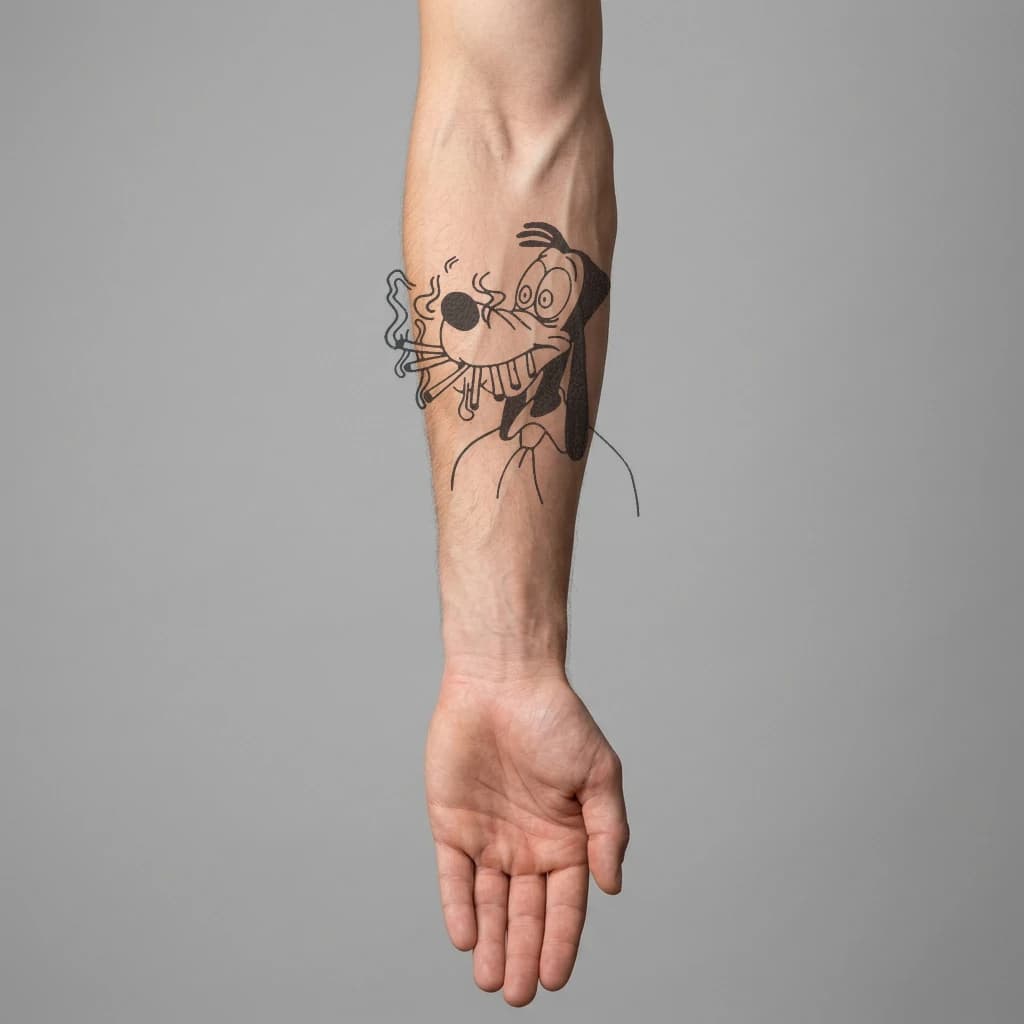 High-fidelity 5-year healed tattoo simulation composite