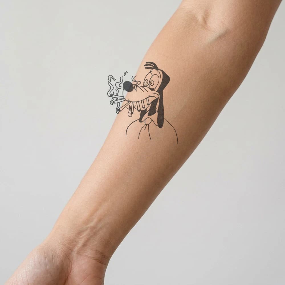 High-fidelity 5-year healed tattoo simulation composite