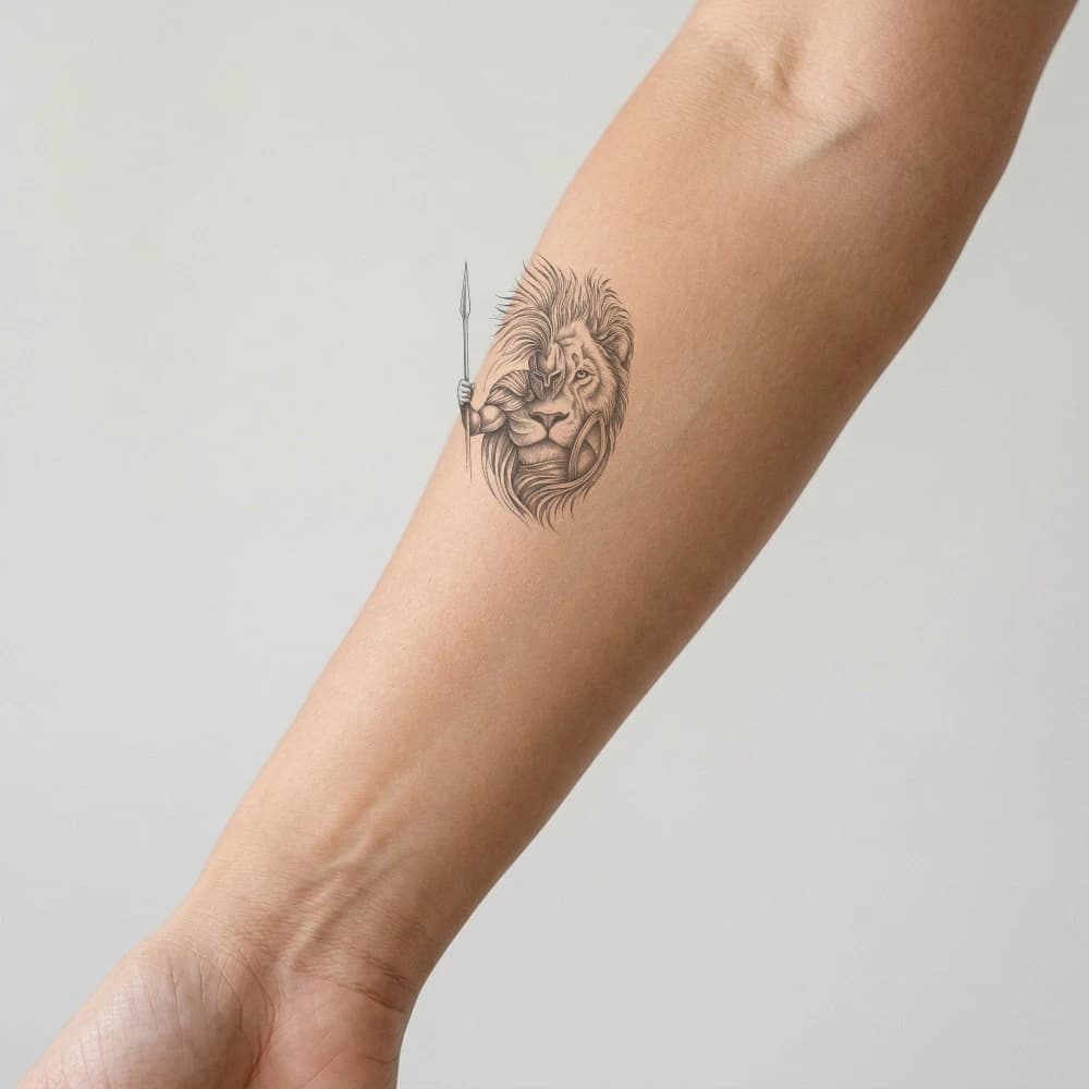 High-fidelity 5-year healed tattoo simulation composite