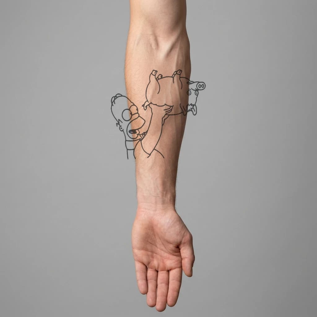 High-fidelity 5-year healed tattoo simulation composite