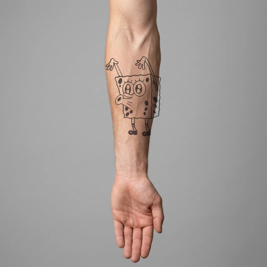 High-fidelity 5-year healed tattoo simulation composite