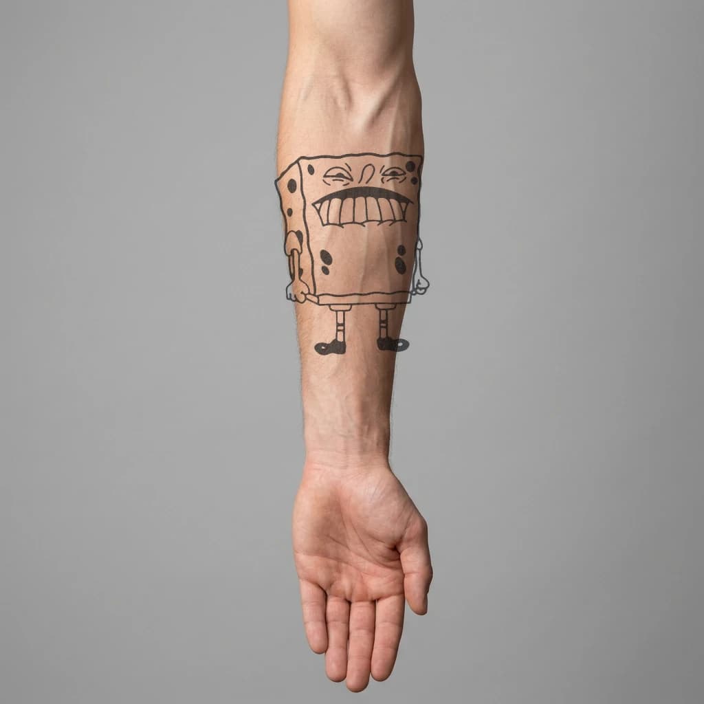 High-fidelity 5-year healed tattoo simulation composite