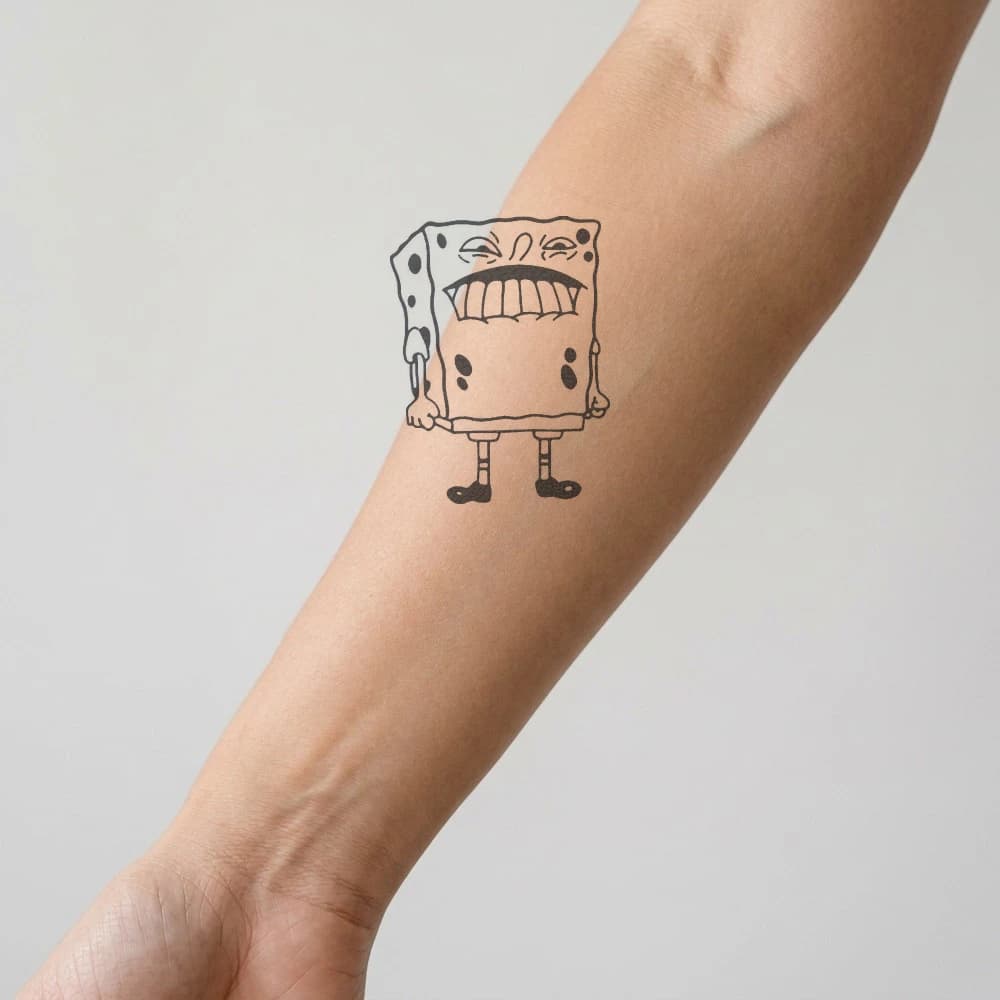 High-fidelity 5-year healed tattoo simulation composite