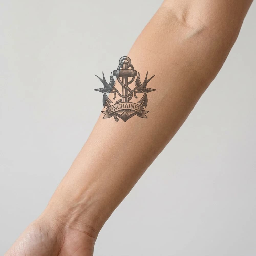 High-fidelity 5-year healed tattoo simulation composite